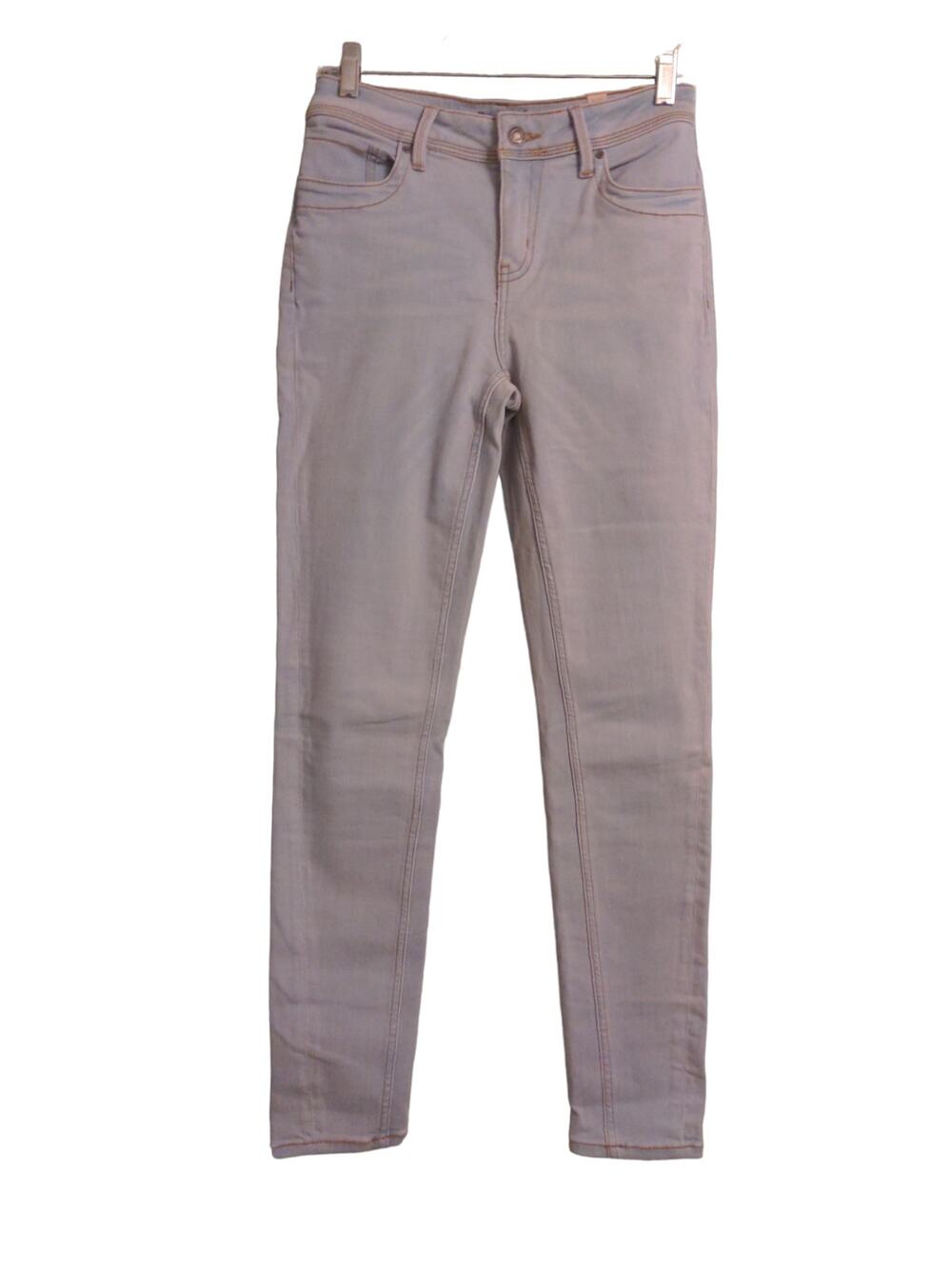 Prana Womens Soma Jean Light Washed Blue Skinny Mid-rise Denim Organic Cotton 6